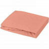 Domiva Drap housse + Alese - 70 x 140 cm - 100% coton - Blanc/Terracotta