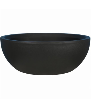 RIVIERA - Coupe pot de fleurs - granit D40 - noir