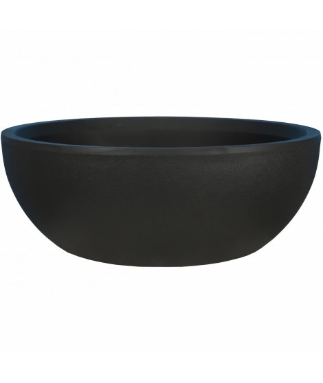 RIVIERA - Coupe pot de fleurs - granit D40 - noir