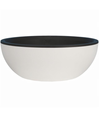 RIVIERA - Coupe pot de fleurs - granit D50 - blanc