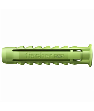 FISCHER - Cheville a quadruple expansion SX Green 8x40 mm - fabriquée a base de matieres premieres renouvelables - Boîte de 90