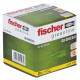 FISCHER - Cheville pour béton cellulaire GB 8 Green - fabiquée a base de matieres premieres renouvelables - Boîte de 20