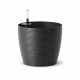 PoeTIC - Pot Casa Cosy rond granite - Ø24,8 x H 22 cm 7L avec réserve d'eau