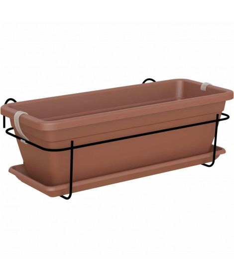 ARTEVASI - Kit balcon Jardiniere venezia 50cm terre cuite 50 x 19,5 x h16,3 cm - 1,14l