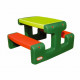 Little Tikes - Table de Pique Nique Junior - Colori Evergreen - Jardin et Intérieur