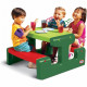 Little Tikes - Table de Pique Nique Junior - Colori Evergreen - Jardin et Intérieur