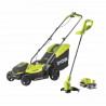 RYOBI Pack ONE+ tondeuse + coupe-bordures 18V sans fil RLM1833BLT1825M : tondeuse RLM18X33B40 et coupe-bordures OLT1825M OFFERT