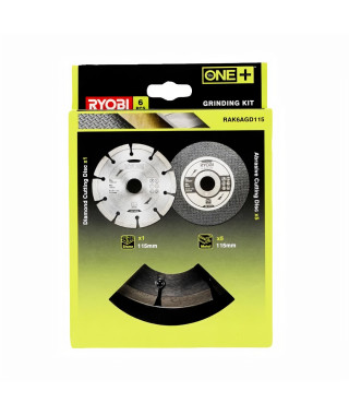 RYOBI 1 disque diamant et 5 disques a tronçonner 115 mm - RAK6AGD115