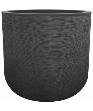 EDA PLASTIQUE - Pot rond 50 cm Graphit'Up - 67 L - Gris anthracite