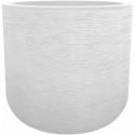 EDA PLASTIQUE - Pot rond 50 cm Graphit'Up - 67 L - Blanc cérusé