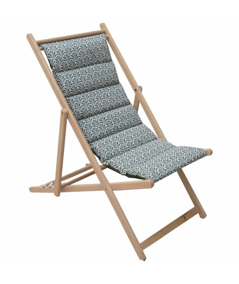 JARDIN PRIVE - Chilienne matelassée Norvege avocat - tissu traité déperlant.