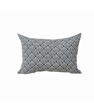 JARDIN PRIVE -  COUSSIN DECO 60X40CM DANEMARK ZINC