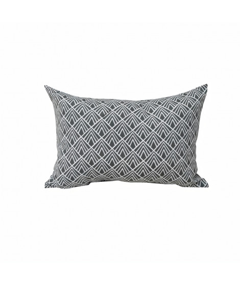 JARDIN PRIVE -  COUSSIN DECO 60X40CM DANEMARK ZINC