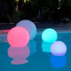 LUMISKY - Boule lumineuse sans fil flottante LED - multicolore dimmable BOBBY - Ø50cm avec télécommande et socle a induction