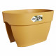 ELHO - Pot de fleurs -  Vibia Campana Flower Bridge 40 - Jaune Miel - Balcon extérieur - L 26 x W 39 x H 22 cm