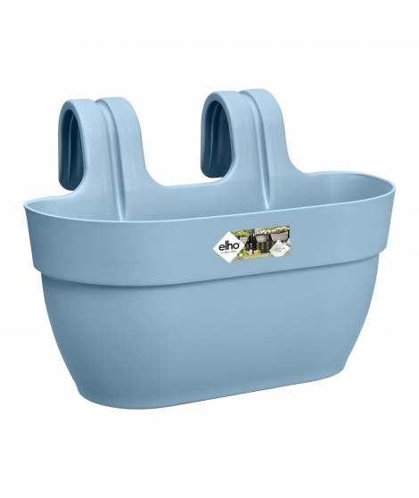 ELHO - Pot de fleurs -  Vibia Campana Easy Hanger Medium - Bleu Vintage - Balcon extérieur - L 24.1 x W 36 x H 26.5 cm