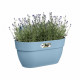 ELHO - Pot de fleurs -  Vibia Campana Easy Hanger Medium - Bleu Vintage - Balcon extérieur - L 24.1 x W 36 x H 26.5 cm