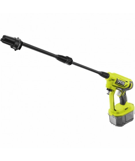 RYOBI ONE+ Pistolet haute pression sans fil 18V RY18PW22A-125 - 22 bars - 182 L - 1 batterie 18V 2,5 Ah et 1 chargeur 1,5 A