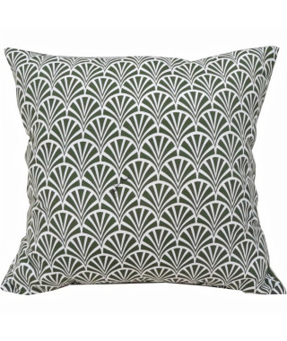 JARDIN PRIVE -  COUSSIN DECO 50X50CM NORVEGE AVOCAT