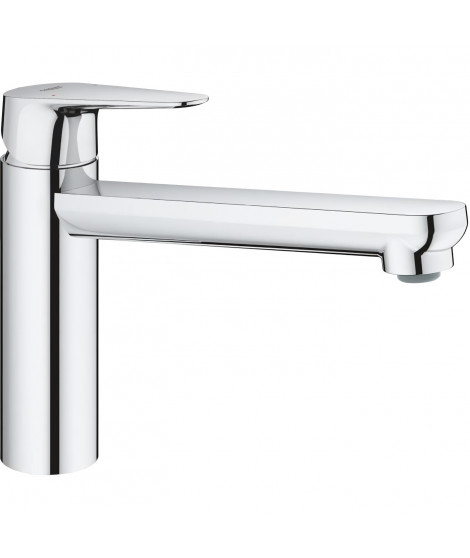 GROHE Robinet de cuisine évier Feel, douchette extractible, rotation 360°,  bec en U, inverseur 2 jets, mitigeur cuisine 31486001