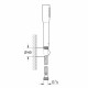 GROHE - Ensemble de douche 1 jet avec support mural