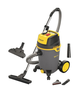 STANLEY ASPIRATEUR EAU ET POUSSIERE SUR CHARIOT 1200 W - 25 L - AVEC Prise électroportatif