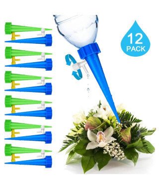 12Pcs/Set Arrosage Dispositif  Automatiques d'eau Pour Plante Légume Irrigation Avec Commutateur de Valve Débit Réglable Écon…