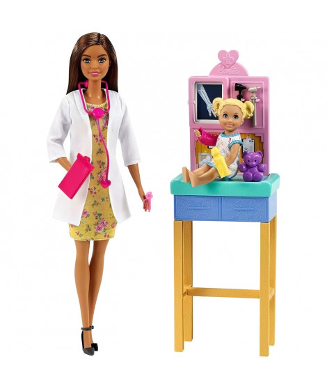 Barbie - Barbie Coffret Docteure Brune - Poupée