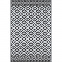 Tapis Tropique réversible - Scoobi 112 - Noir - 100% polypropylene - 120 x 180 cm - Extérieur - NAZAR