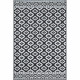 Tapis Tropique réversible - Scoobi 112 - Noir - 100% polypropylene - 120 x 180 cm - Extérieur - NAZAR