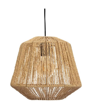 Suspension en corde - E27 - 40 W - H. 26 cm - Beige