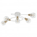 COREP Plafonnier 5 lumieres en métal Tyron - H 18,50 cm - 40 W - Blanc