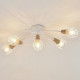 COREP Plafonnier 5 lumieres en métal Tyron - H 18,50 cm - 40 W - Blanc