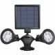 LUMISKY Projecteur double spot solaire extérieur étanche avec détecteur- 12 LEDs - 600 Lm
