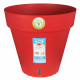 RIVIERA Pot de fleurs Loft avec réserve d'eau - Rond - Ø 60 x H 55 cm - Rouge