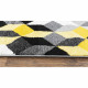 GALA Tapis de salon en polypropylene - 120 x 160 cm - Jaune - Motif Prisme