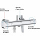 Colonne de douche - avec mitigeur thermostatique - GROHE
