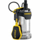 STANLEY - Pompe vide cave eau claire 750 W - acier inoxydable