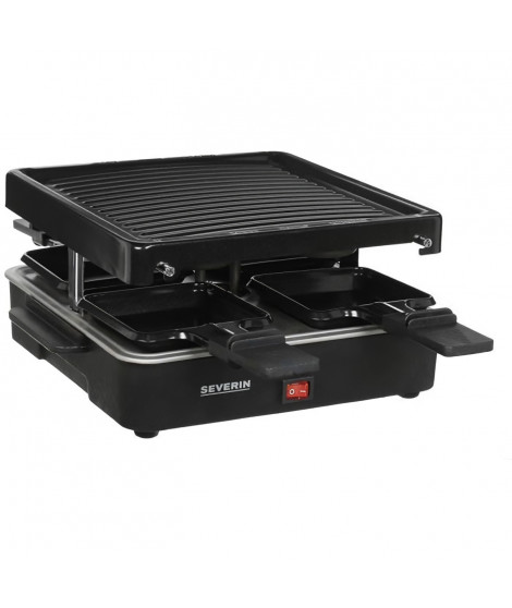 SEVERIN Raclette Gril 4 personnes compacte, facile a ranger, idéal pour les petits ménages, surface de cuisson 21 x 21cm, RG …