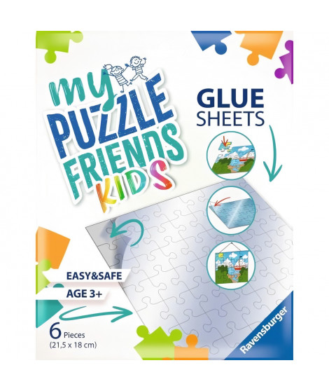 Ravensburger - Accessoire puzzle Enfants ou Adultes - 6 Feuilles adhésives pour puzzles jusqu'au 500p - Utilisable des 3 ans …