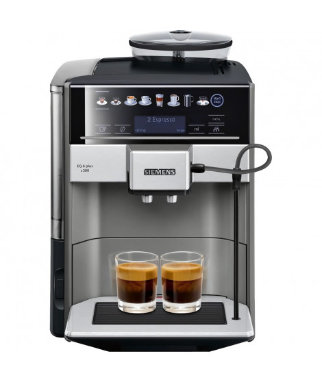 SIEMENS TE655203RW Machine a café expresso entierement automatique EQ6 plus S500 - Anthracite