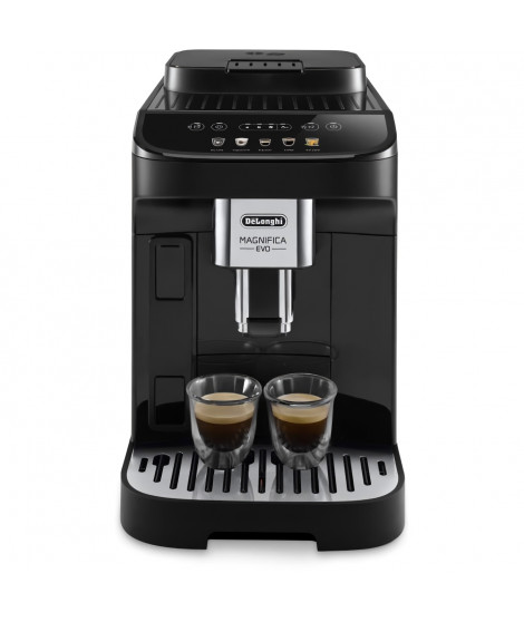 De'Longhi Magnifica Evo, Machine expresso avec broyeur, technologie boissons lactées, ECAM290.61.B, Noir