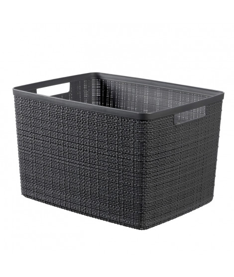 CURVER Paniere en jute - Rectangulaire - 20 L - 100 % Recyclé