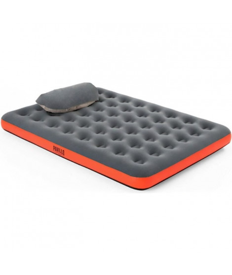 BESTWAY Matelas gonflable camping Pavillo - 2 places Roll & Relax - 203 x 152 x 22 cm - Avec sac de gonflage