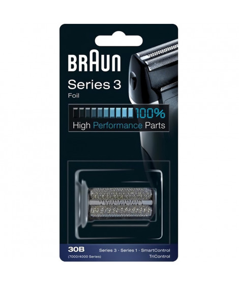 Braun Series 3 Piece de Rechange Pour Rasoir Électrique Noir, Compatible avec les rasoirs Series 3, 30B