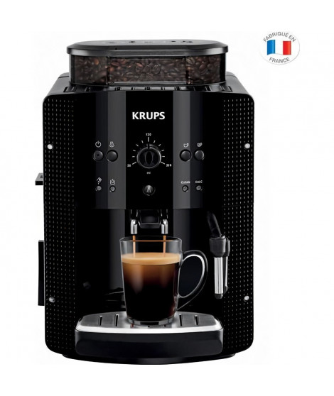 Machine a café, Broyeur café grain, KRUPS Essential YY8125FD Cafetiere expresso, Buse vapeur, Cappuccino, Fabriqué en France,…