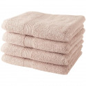 TODAY Lot de 4 Serviettes de Bain 100% coton - 50x100 cm - Rose des sables