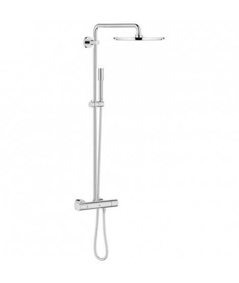 GROHE Colonne de douche Rainshower 310 27966000 - Mitigeur thermostatique - Limiteur de température - Chrome