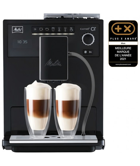 Machine a café espresso CI MELLITA E970-003 - Pure Black - 4 intensités de café - 3 réglages possibles du moulin conique en a…