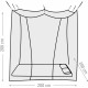 Moustiquaire Box 2 personnes - 200 x 200 cm